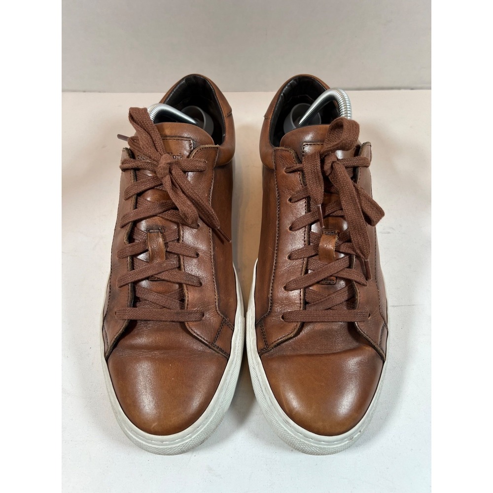 To Boot New York Adam Derrick Sierra Shoes Men Size 9.5 Brown Leather Sneakers